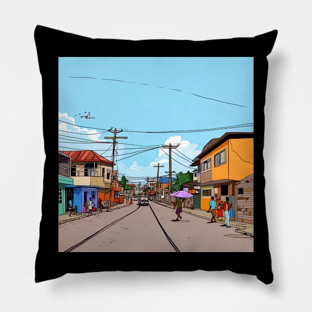 Kinshasa Pillow by ComicsFactory