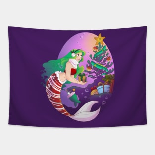 Mermaid Christmas Tapestry