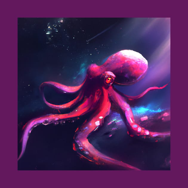 Outer Space Octopus by Star Scrunch