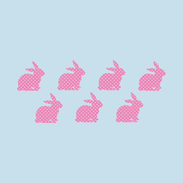 Whoa, baby! Pink Bunny Wallpaper by Heyday Threads