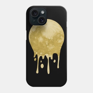 Melting Moon Visual Art - Gold Edition Phone Case