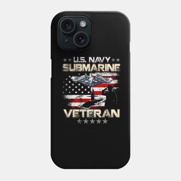 US Military Submarine Veteran Submariner - Gift for Veterans Day 4th of July or Patriotic Memorial Day Phone Case by Oscar N Sims