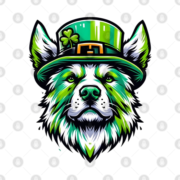 Tornjak Dog Celebrating St Patrick's Day in Style by ArtRUs