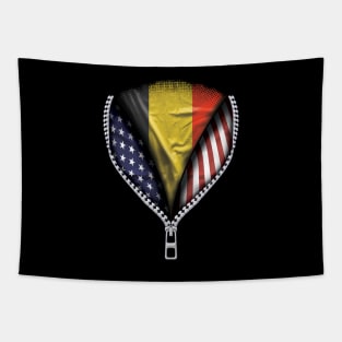 Belgian Flag  Belgium Flag American Flag Zip Down - Gift for Belgian From Belgium Tapestry