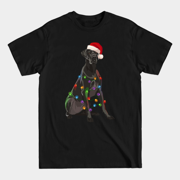 Discover Great Dane Christmas Lights Xmas Dog Lover - Great Dane - T-Shirt