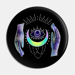 Third Eye Mystic Moon Occult Pin