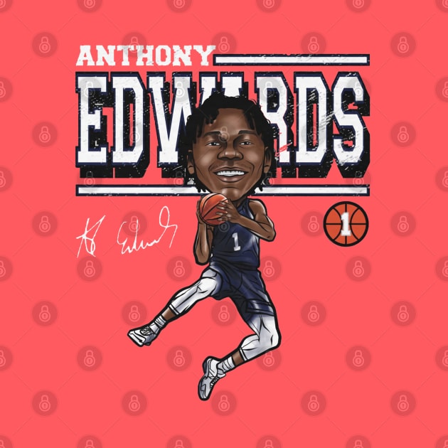 Anthony Edwards Minnesota Cartoon by Buya_Hamkac