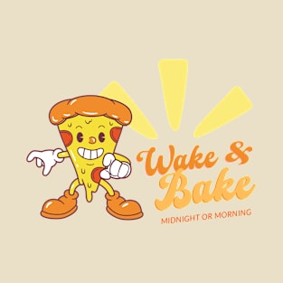 Retro Pizza - Wake and Bake T-Shirt