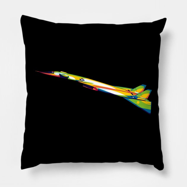 XB-70 in Pop Art Pillow by wpaprint