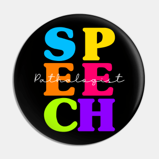 SLP Teacher Speech Therapy Speech Language Pathologist Pin