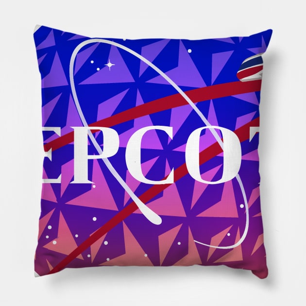 Epcot space station Pillow by MariDesigns