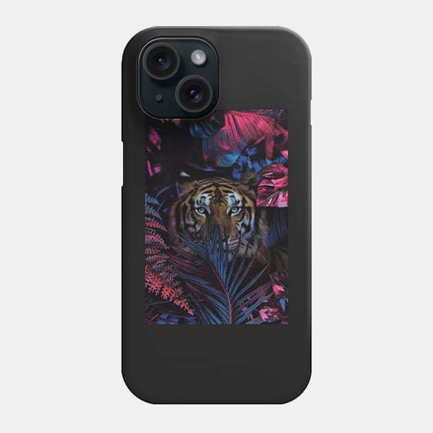 Tiger In Jungle Phone Case by Alexander S.