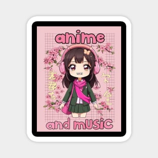 Dynamic Anime Vibes: A Journey of Color and Emotion Magnet