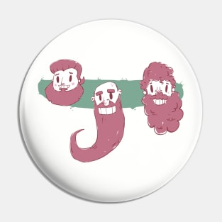 Beard Guys Pin