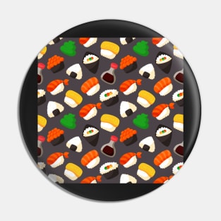 sushi pattern japanese food Pin