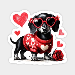 Ready For Love Dachshund Magnet
