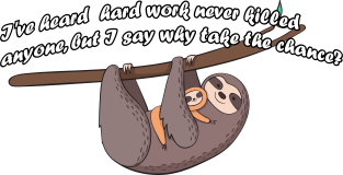 Sloth Design Shirt Magnet