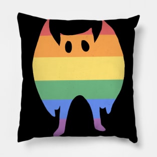Mothman pastel pride Pillow