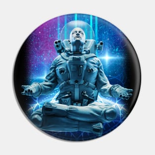 Meditating Astronaut Pin