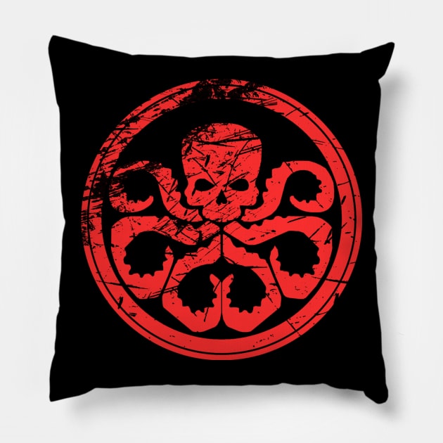 HYDRA - Distressed Pillow by jmpesce