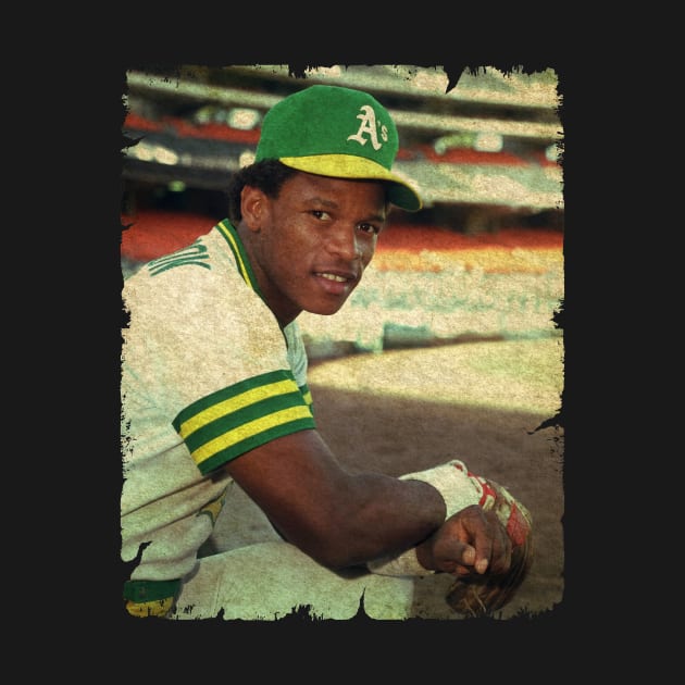 Rickey Henderson in Oakland Athletics by anjaytenan