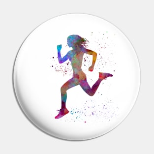 woman runner running jogger jogging silhouette Pin