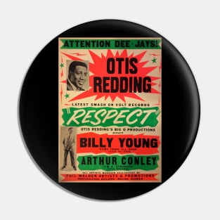 SOUL CONCERT OTIS REDDING RESPECT Pin