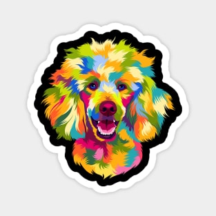 Poodle Dog Pop Art Magnet