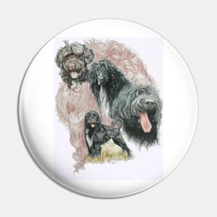 Portuguese Water Dog Medley Pin