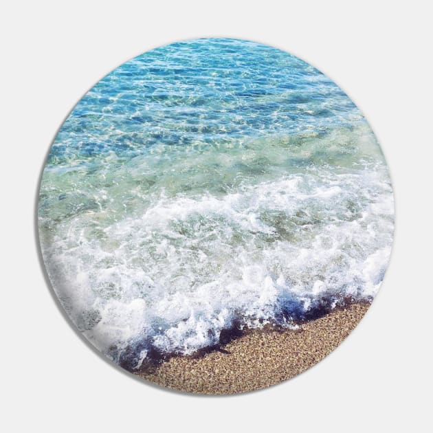 Crashing Waves at the Shore Pin by AlexandraStr