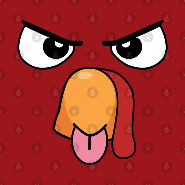 Angry Turkey Face by MedleyDesigns67