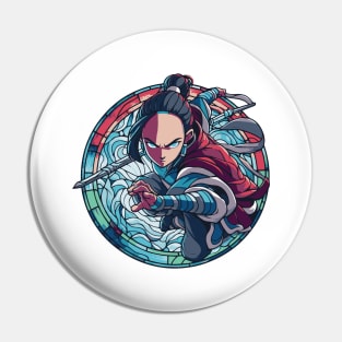 katara water tribe in battle position Pin