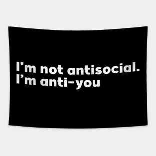 I am not antisocial Tapestry