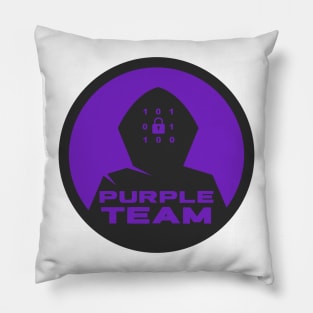 Cyber Security CTF Gamification Purple Team Logo Pillow