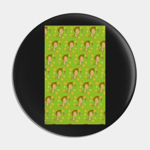 Shaggy Pattern - Light Green Pin by karlaestrada