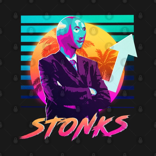 Stonks, Dank memes, vintage v1 by QuantumDesigns