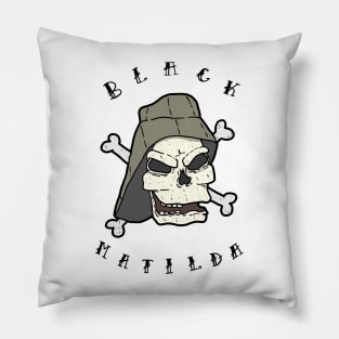 Black Matilda Logo Pillow