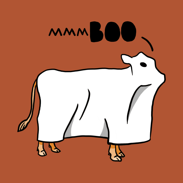 Halloween Ghost Cow by Doodl