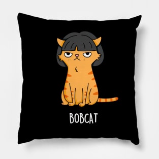 Bobcat Funny Cat Pun Pillow