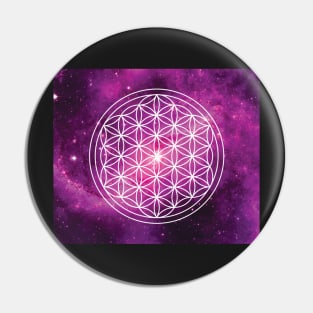 Flower of Life Galaxy Pin