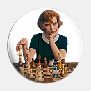 The Queens Gambit - Beth Harmon on Chess Pin