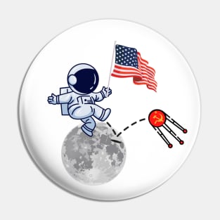 American Cold War Victory (Space Race) Pin