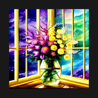 Flowers in the Corner Window T-Shirt