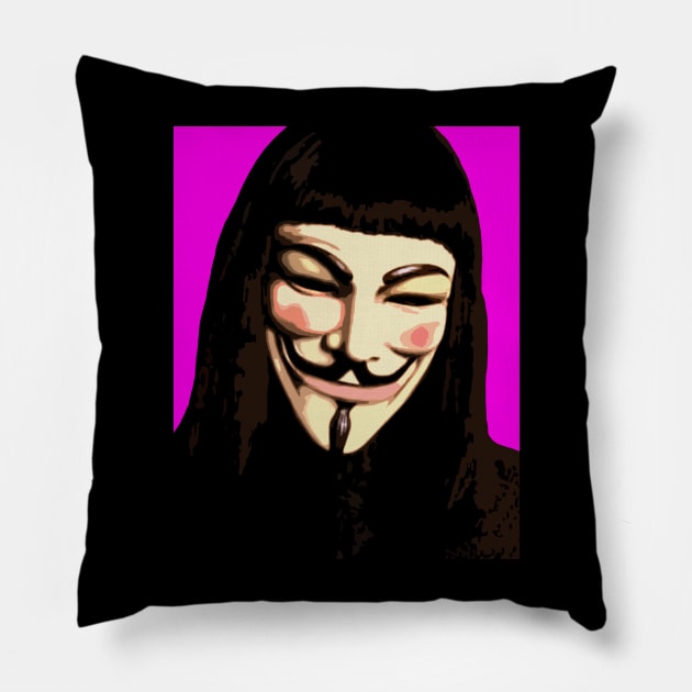 guy fawkes Pillow by oryan80