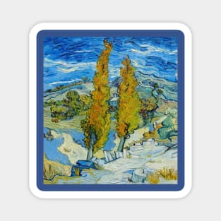 "Two Poplars" Vincent van Gogh Magnet