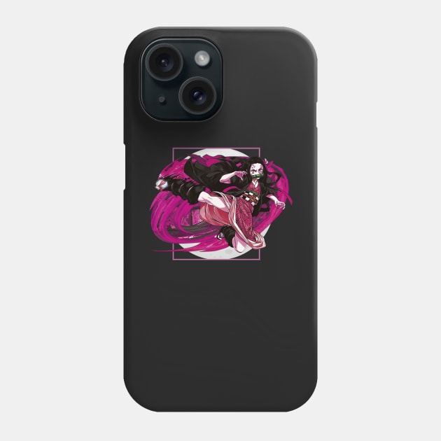 Guardians of the Night - Nezuko Kamado Phone Case by shukomei