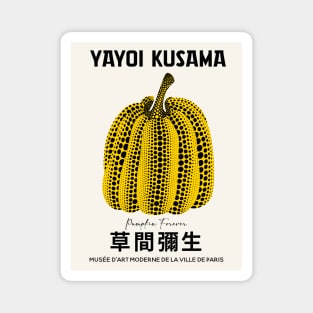 Yayoi Kusama Pumpkin Exhibition Poster Magnet