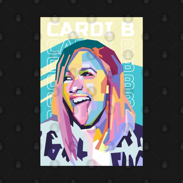 Abstract Cardi B in WPAP by smd90