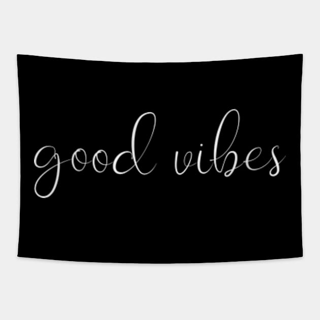 Be Kind Optimistic Quote - Good Vibes Only Tapestry by mangobanana