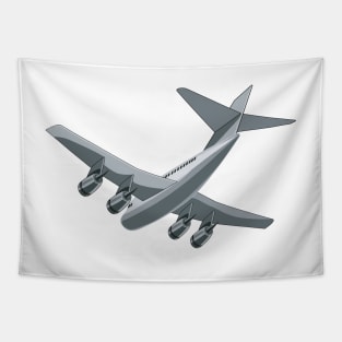 Jet Airliner Touchdown Retro Tapestry